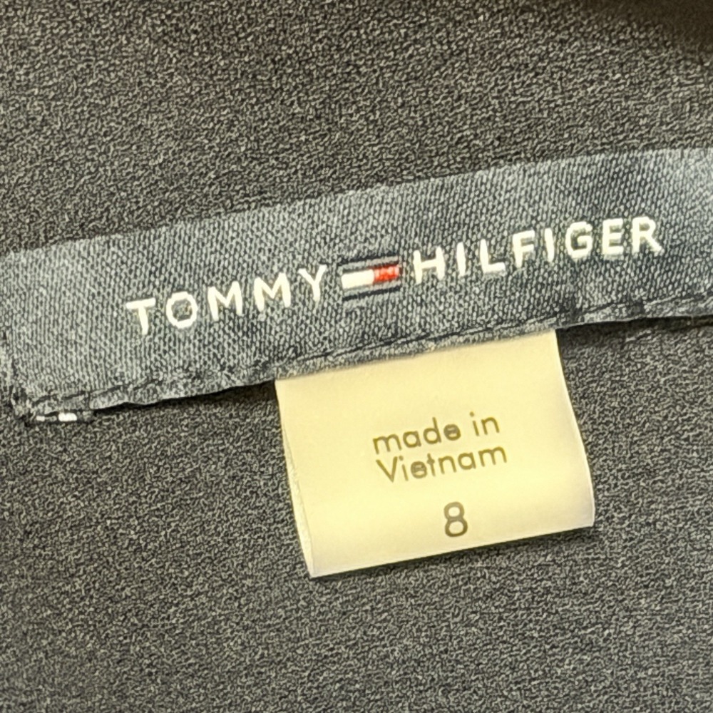 Tommy Hilfiger Navy Blue Long Flare Sleeve Dress Size 8 NWT - Picture 4 of 8